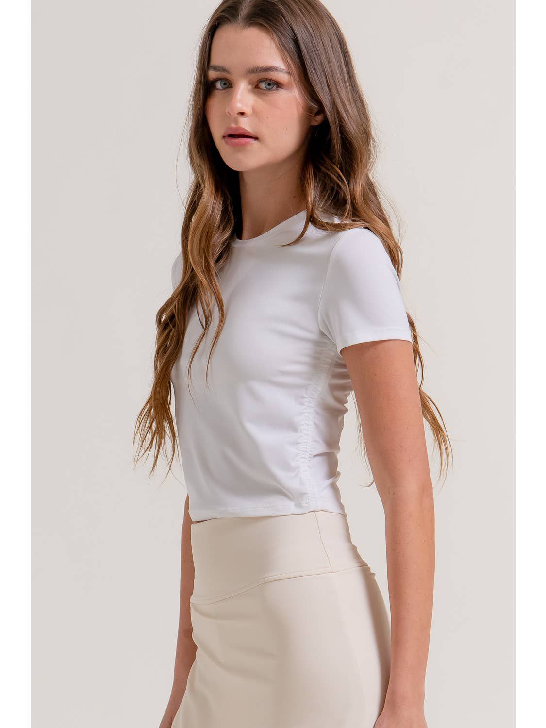 Cream skirt