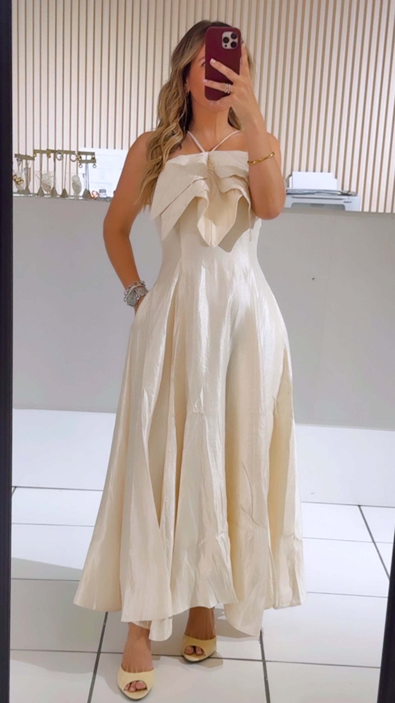 Petal Sculpted A Line Dress