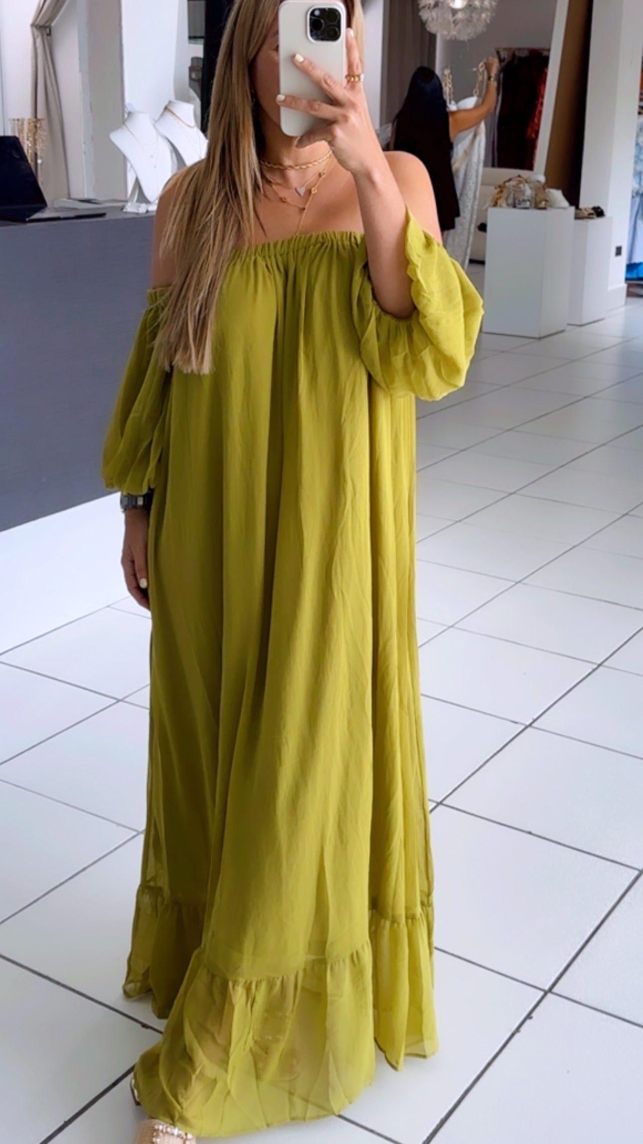 Mostaza maxi dress