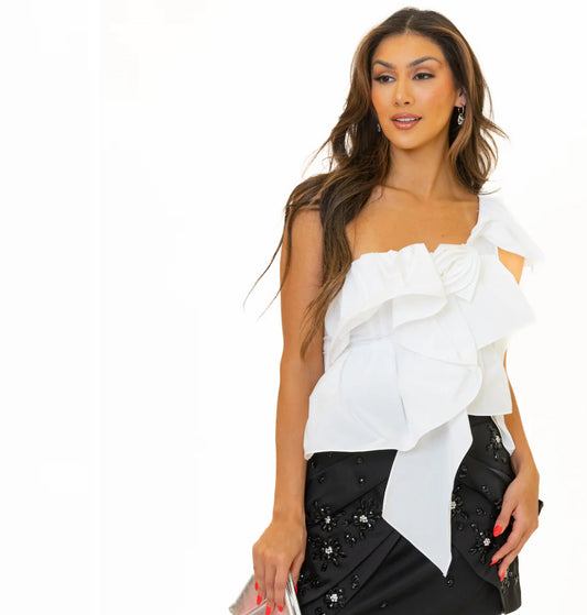 Alian top white