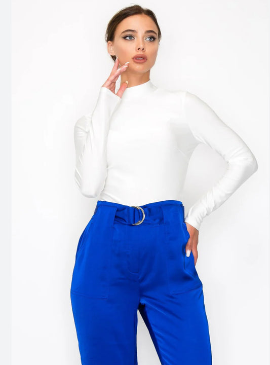 Mock neck bodysuit