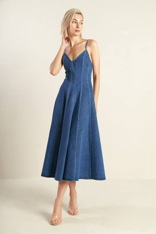 Washed Denim Dress
