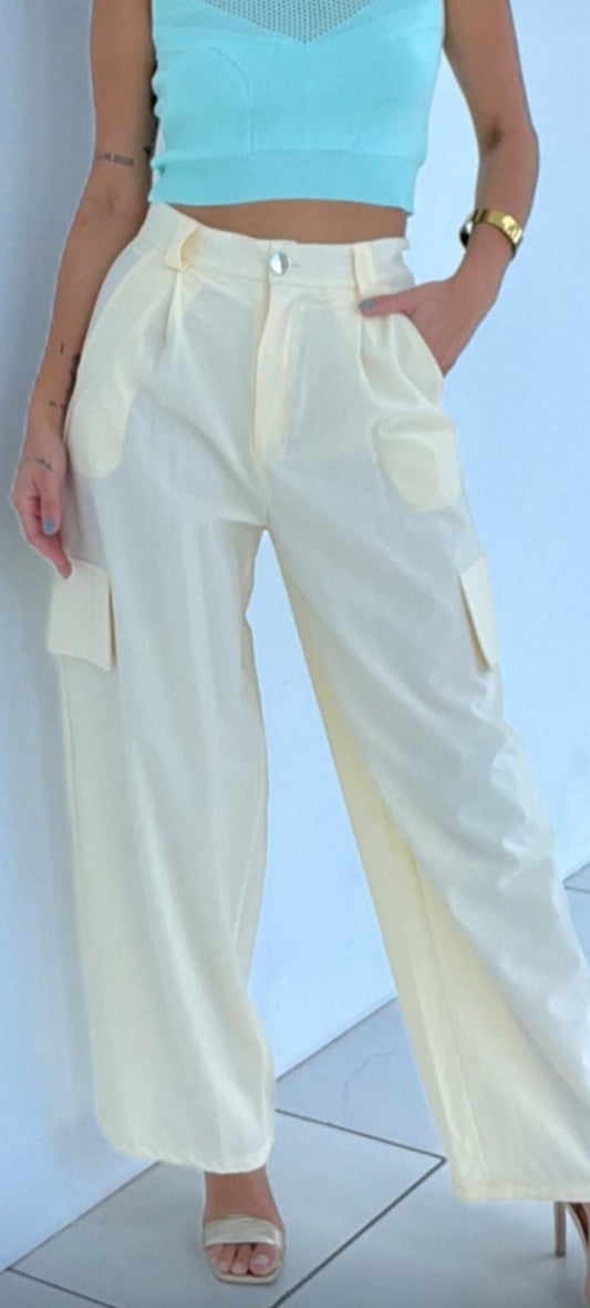 Cream pants