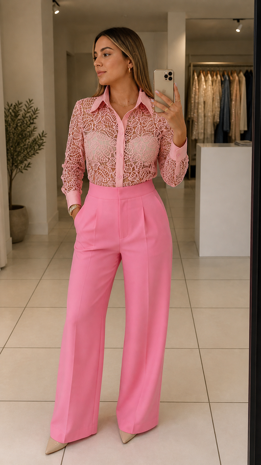 Rose pink top