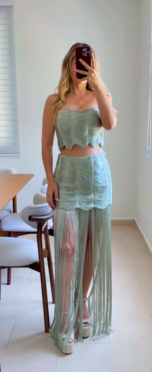 Sage Fringe Set