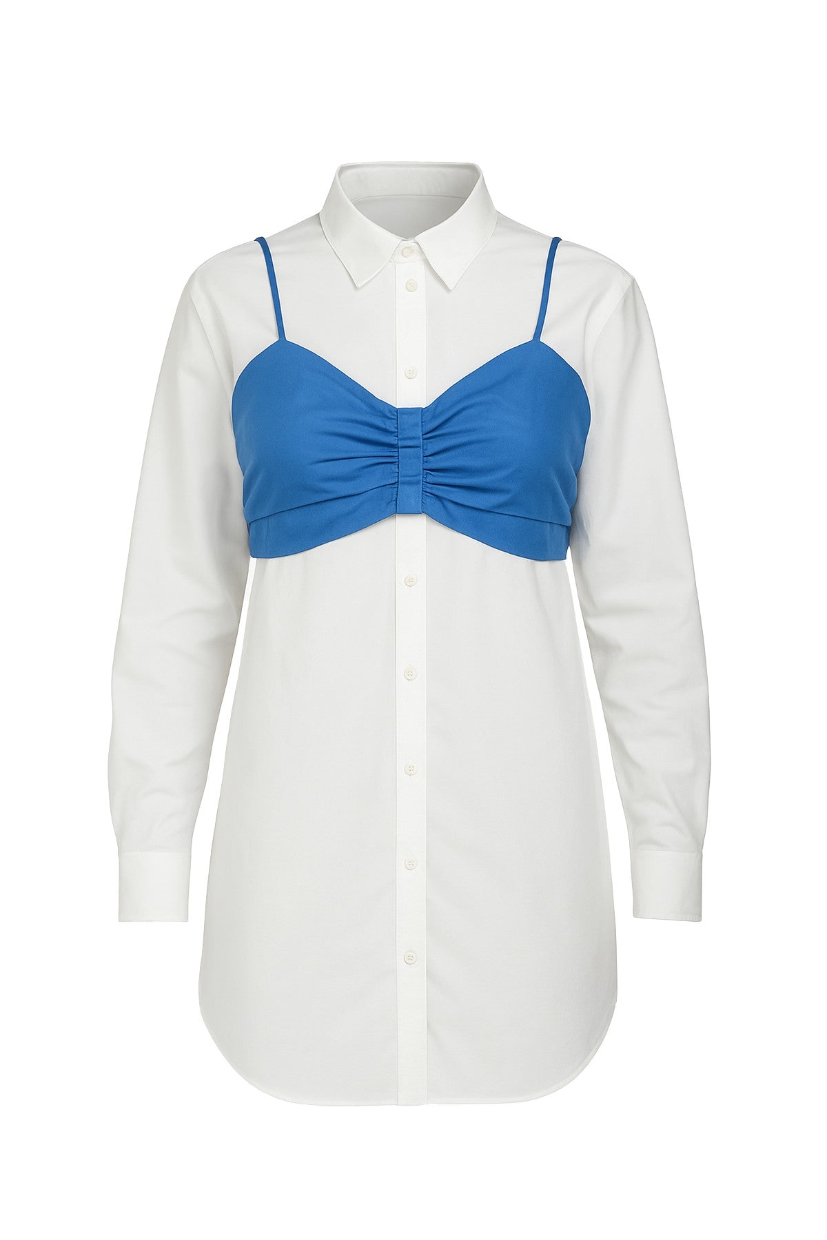 Lslv Button Up W Cropped Bralette