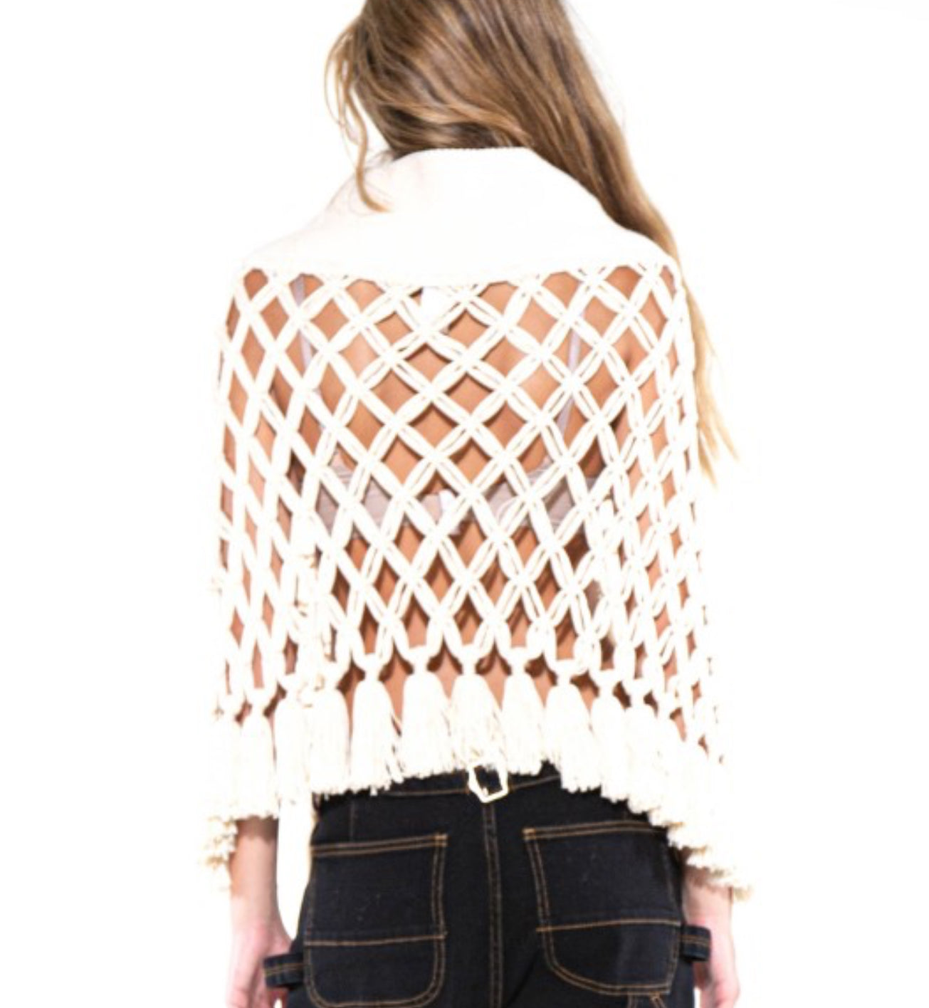 Macrame tassel top