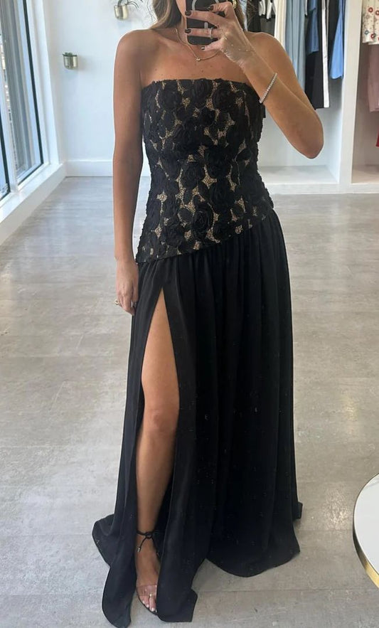 Maxi 3d flower dress
