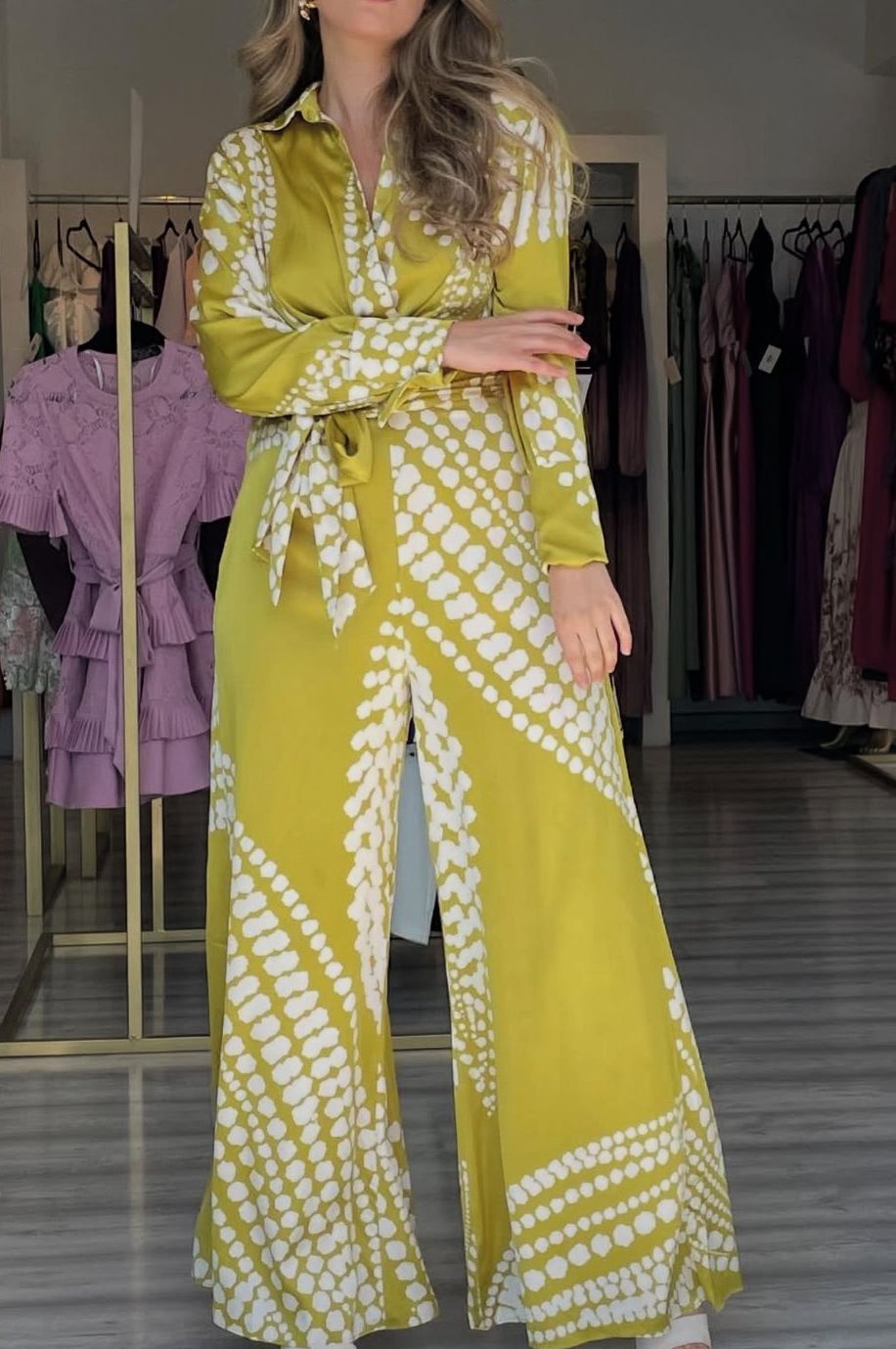Gema lime jumpsuit