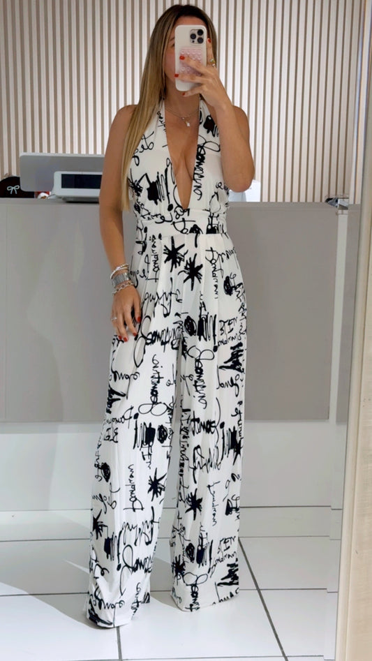 Nely White Jumpsuit