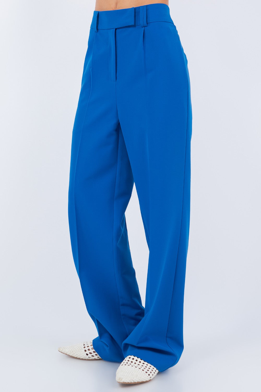 BLUE Straight Trousers