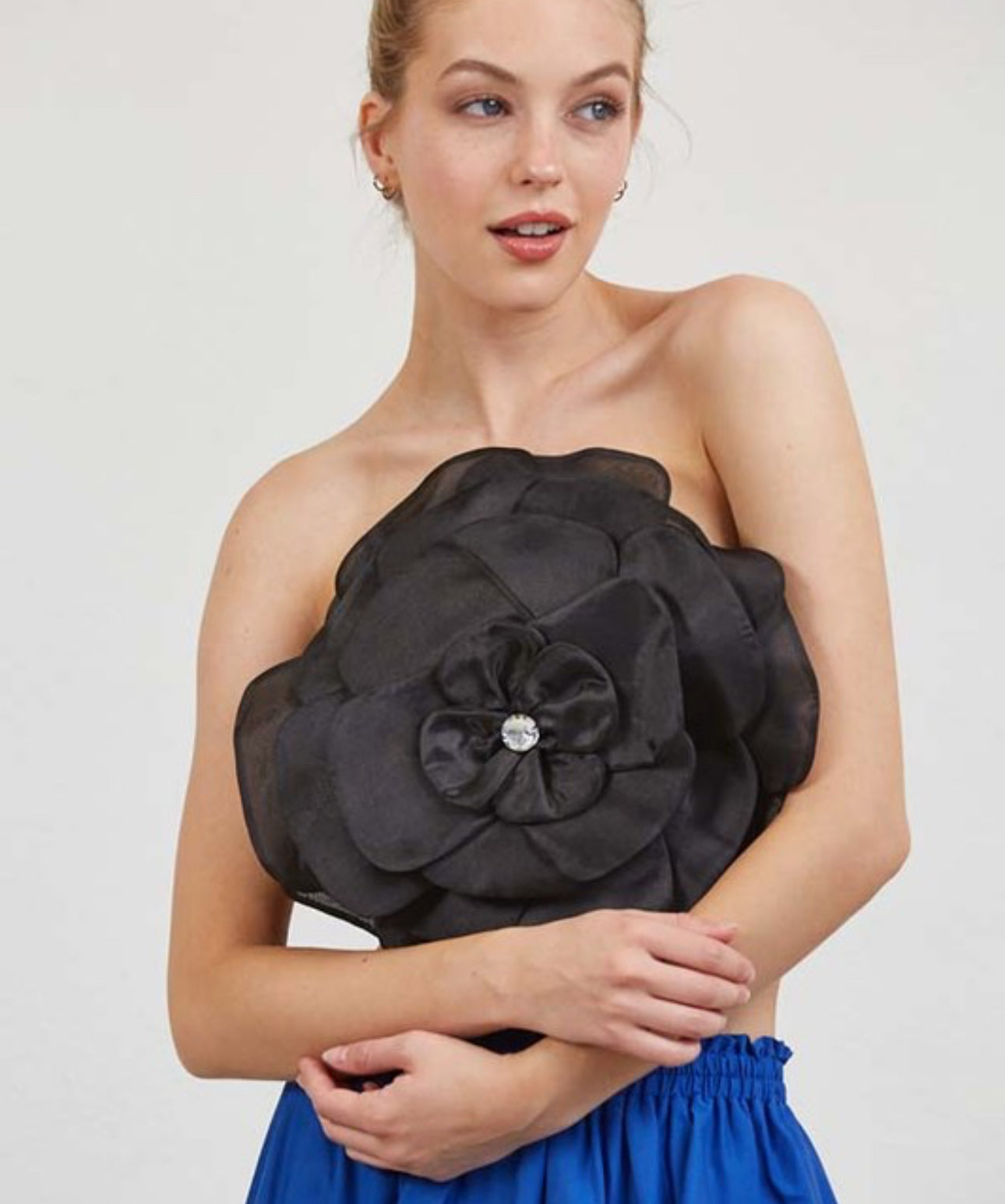 Organza flower top