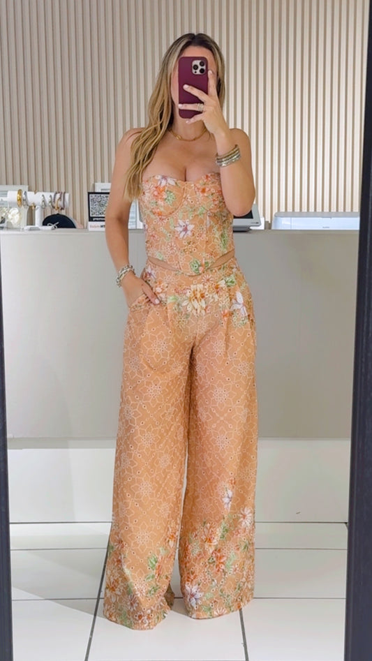 EYELET PEACH SET