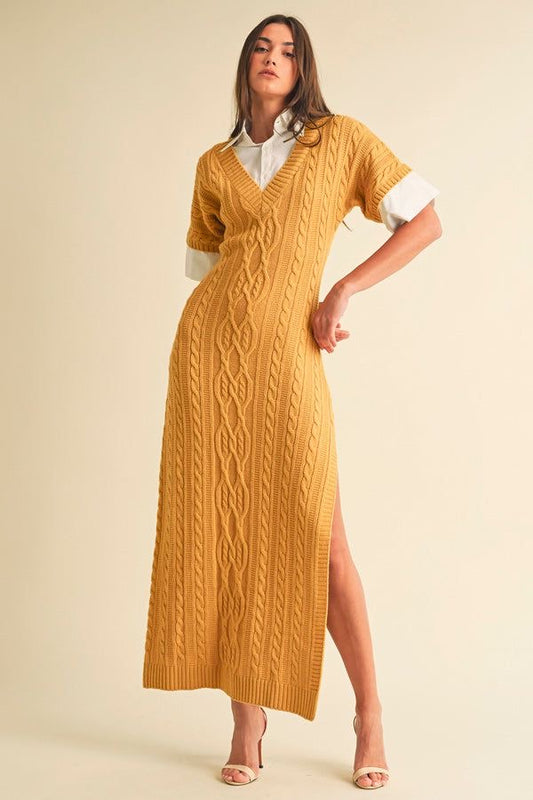 Mostaza sweater dress