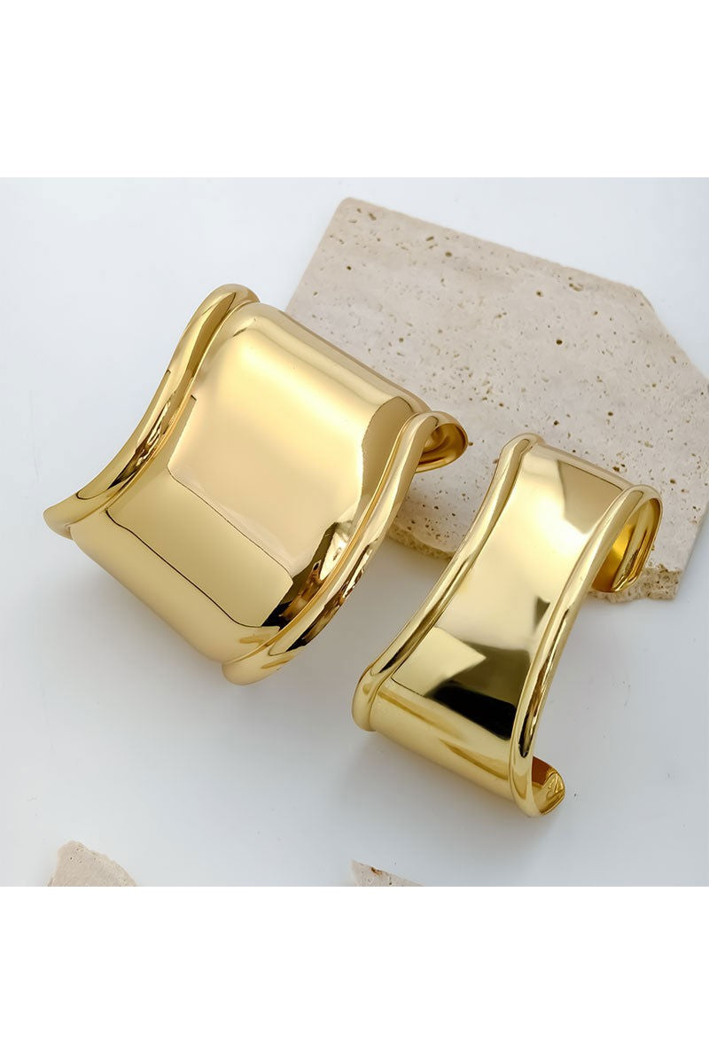 GOLD Irregular Wide Arm Cuff SET