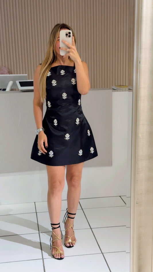 Crystal black dress