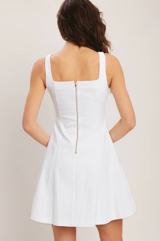 Solid Mini Dress