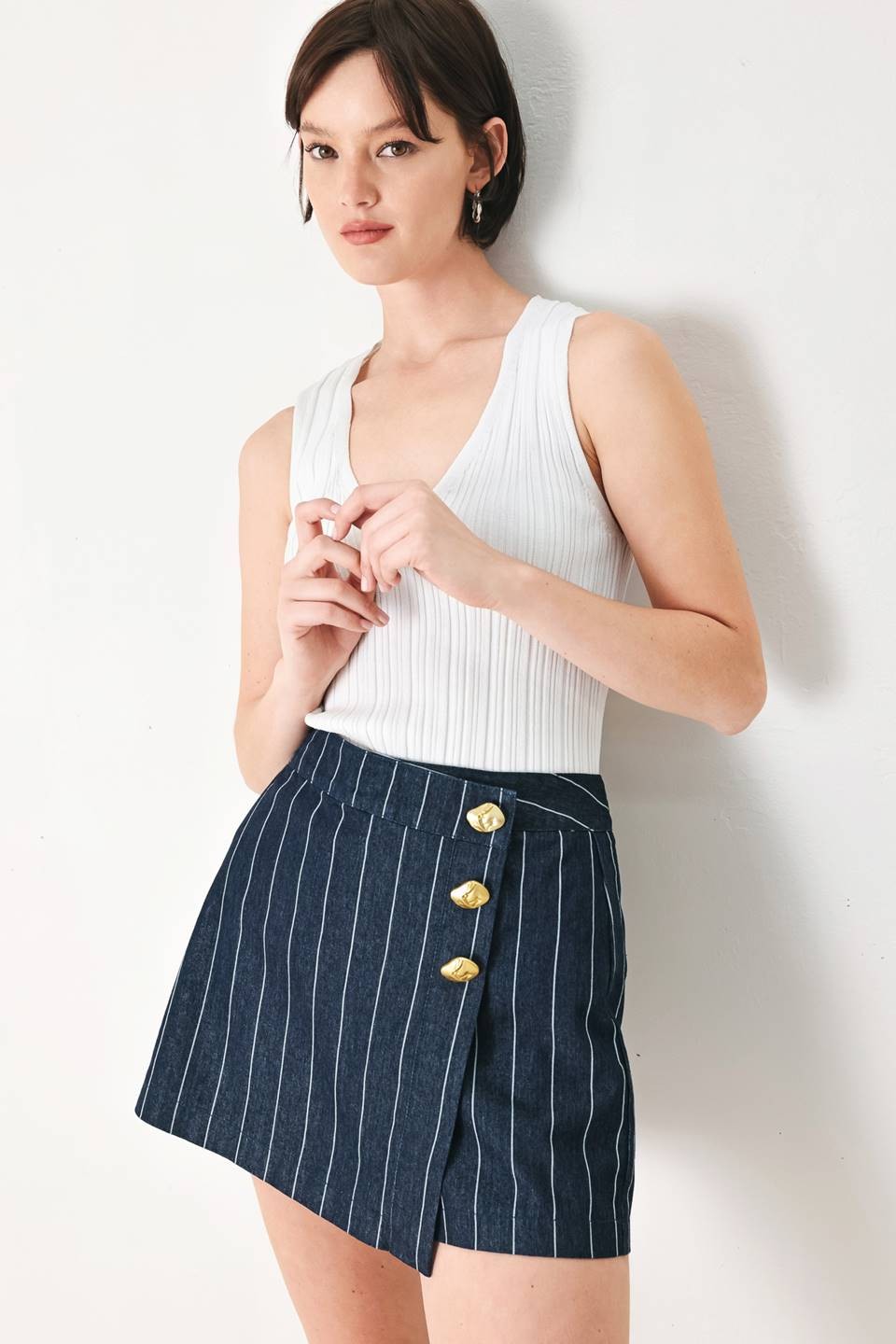 Striped Skort