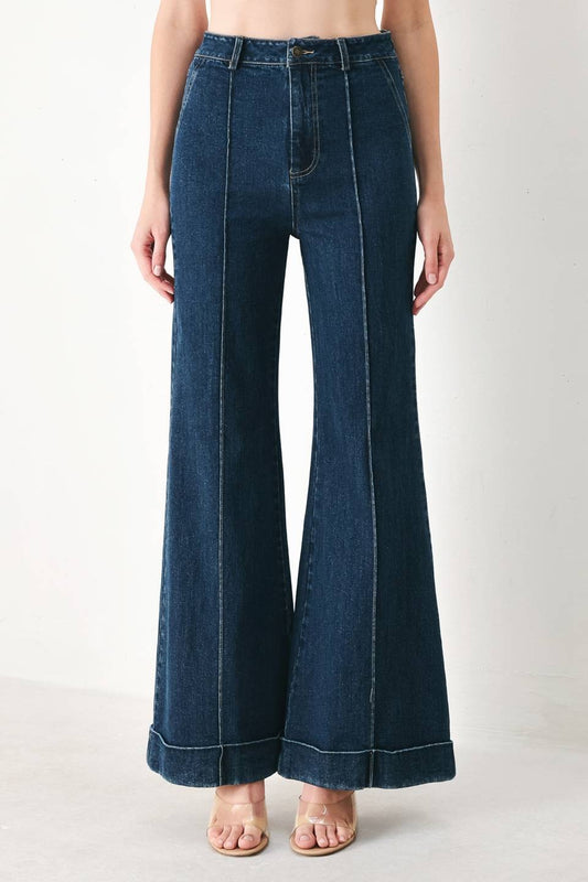 A Washed Denim Pant