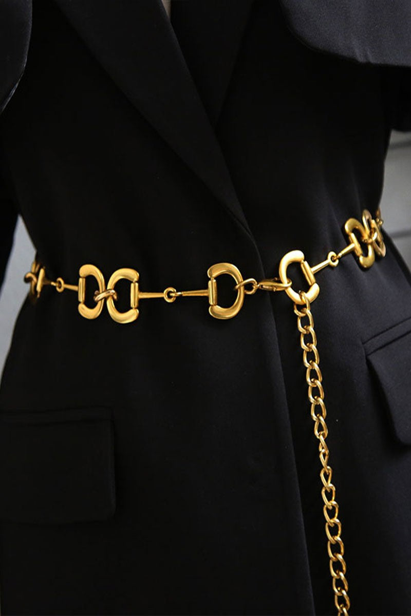 Gold Link Chain Waist Belt  AB-A049