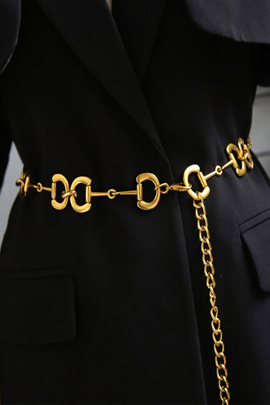 Gold Link Chain Waist Belt  AB-A049