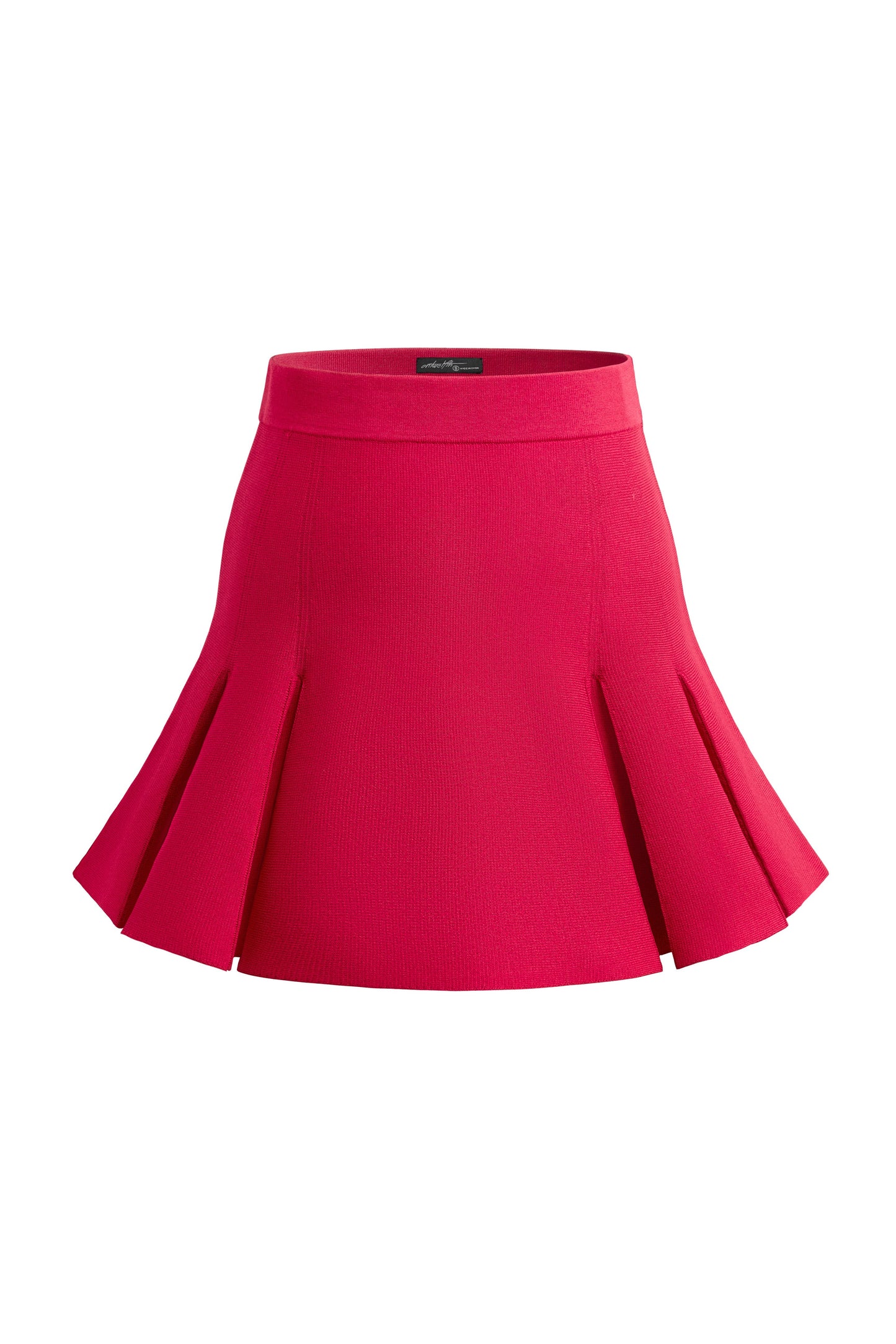 RED A-line Mini Skirt