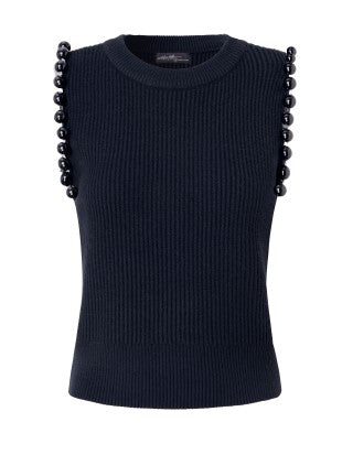 BLACK Ls Shldr Cut Out Swtr