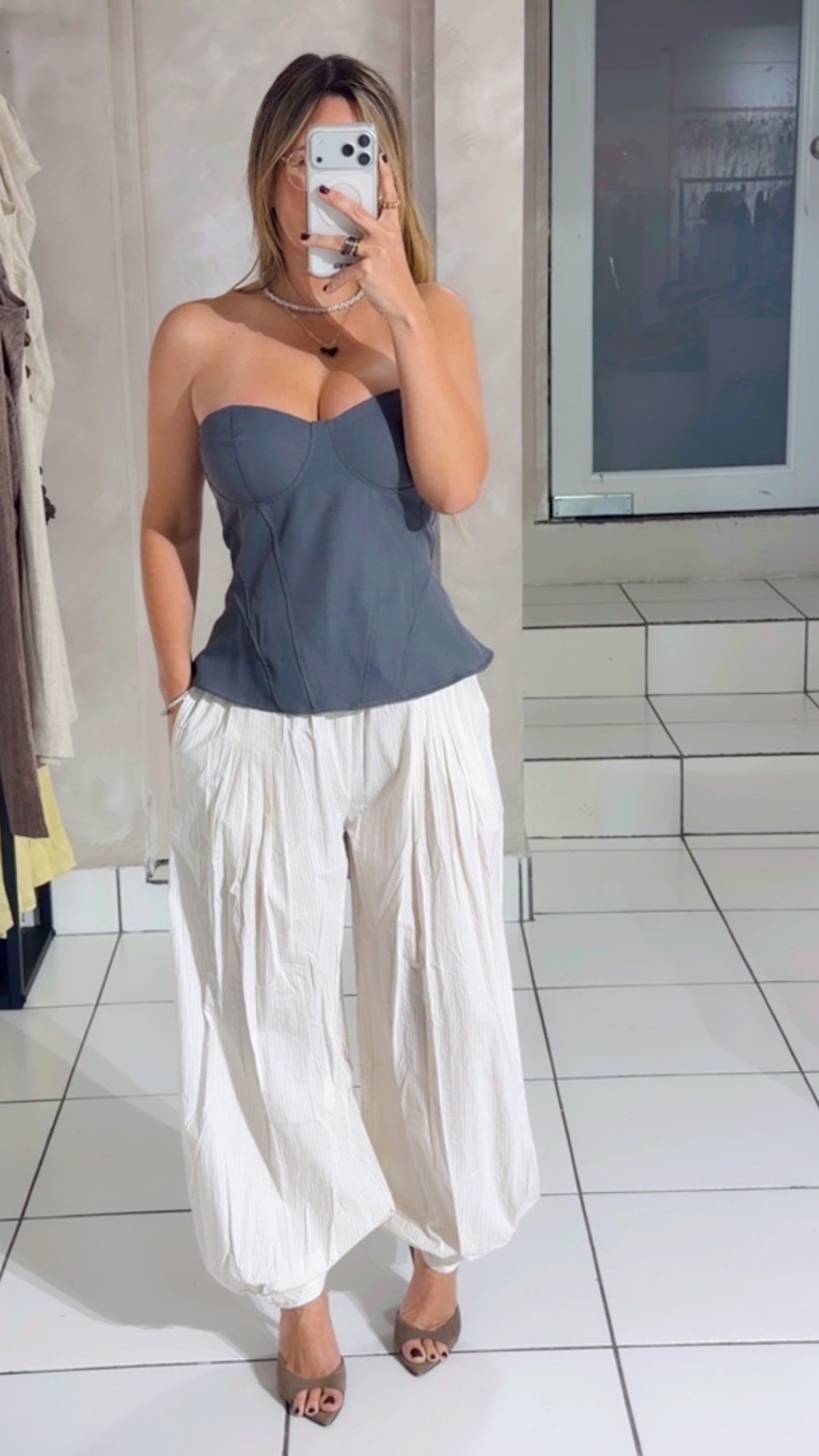 Gray top