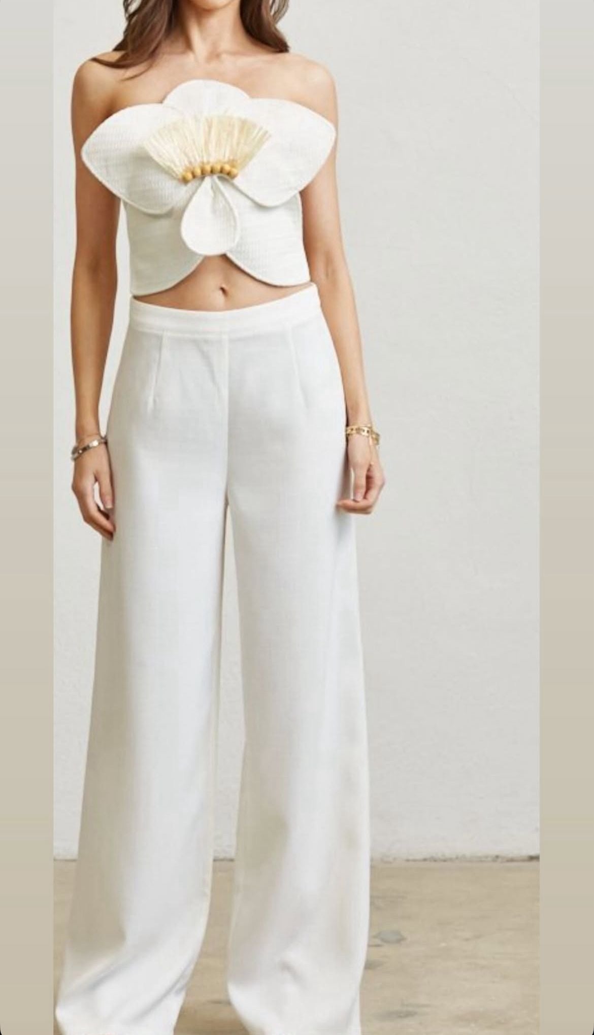 Linen white set