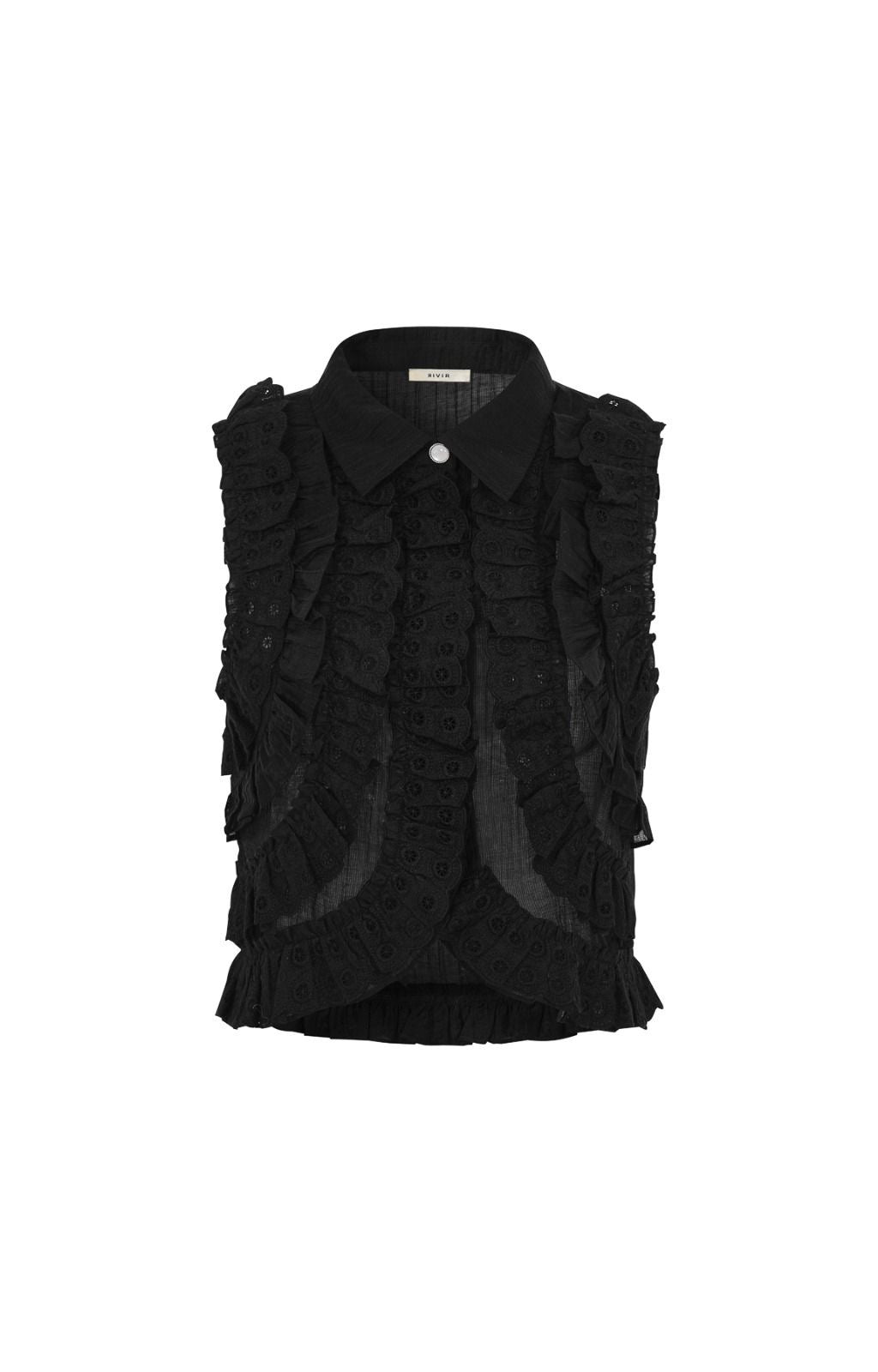 Eyelet Black Top