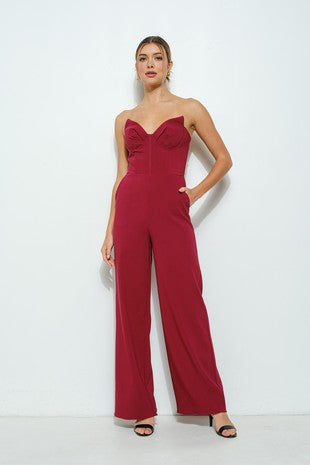 Red classic jumpsuit
