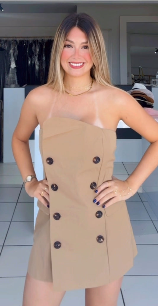 Suit corset dress