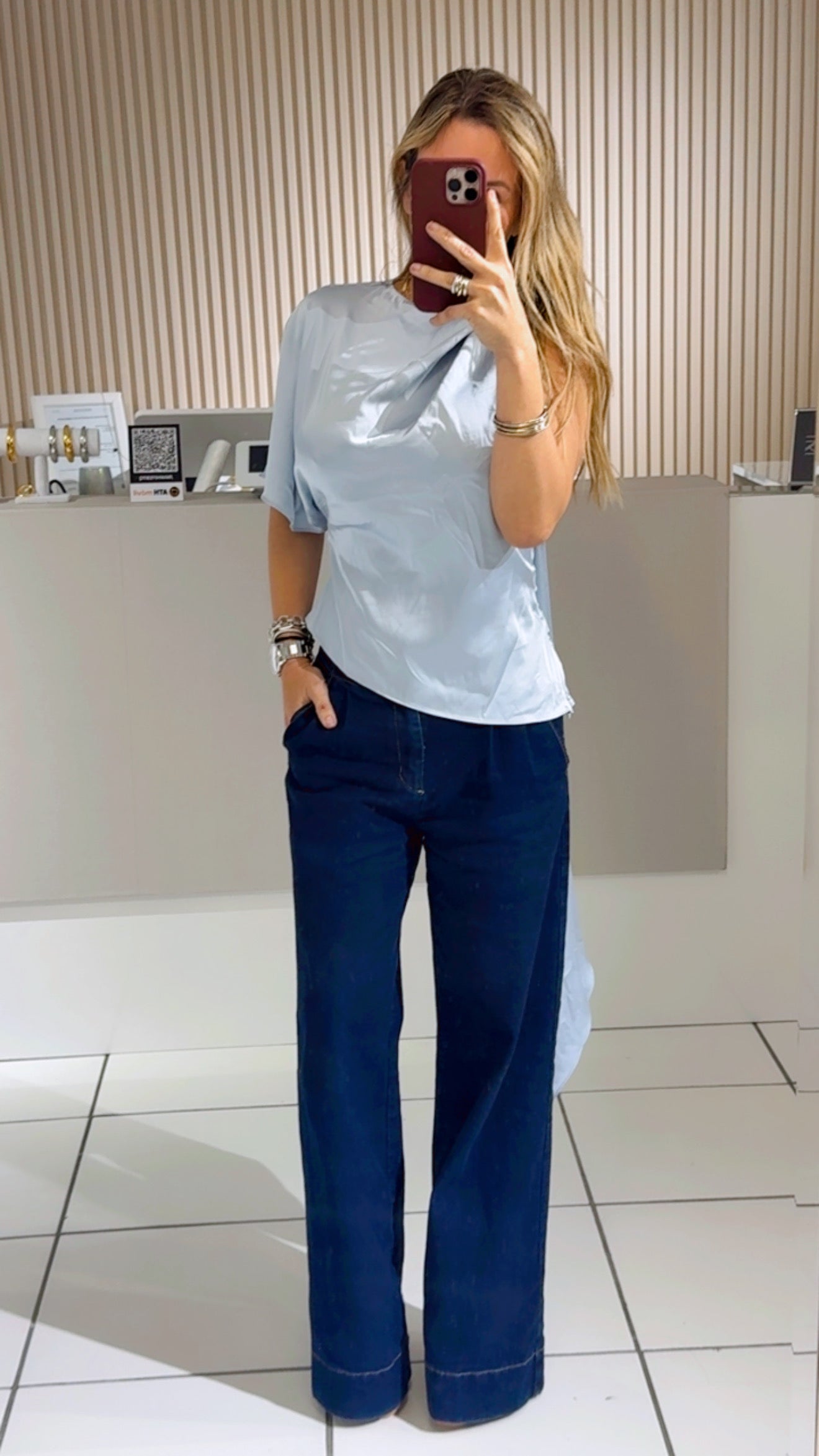 Solé Blue Blouse