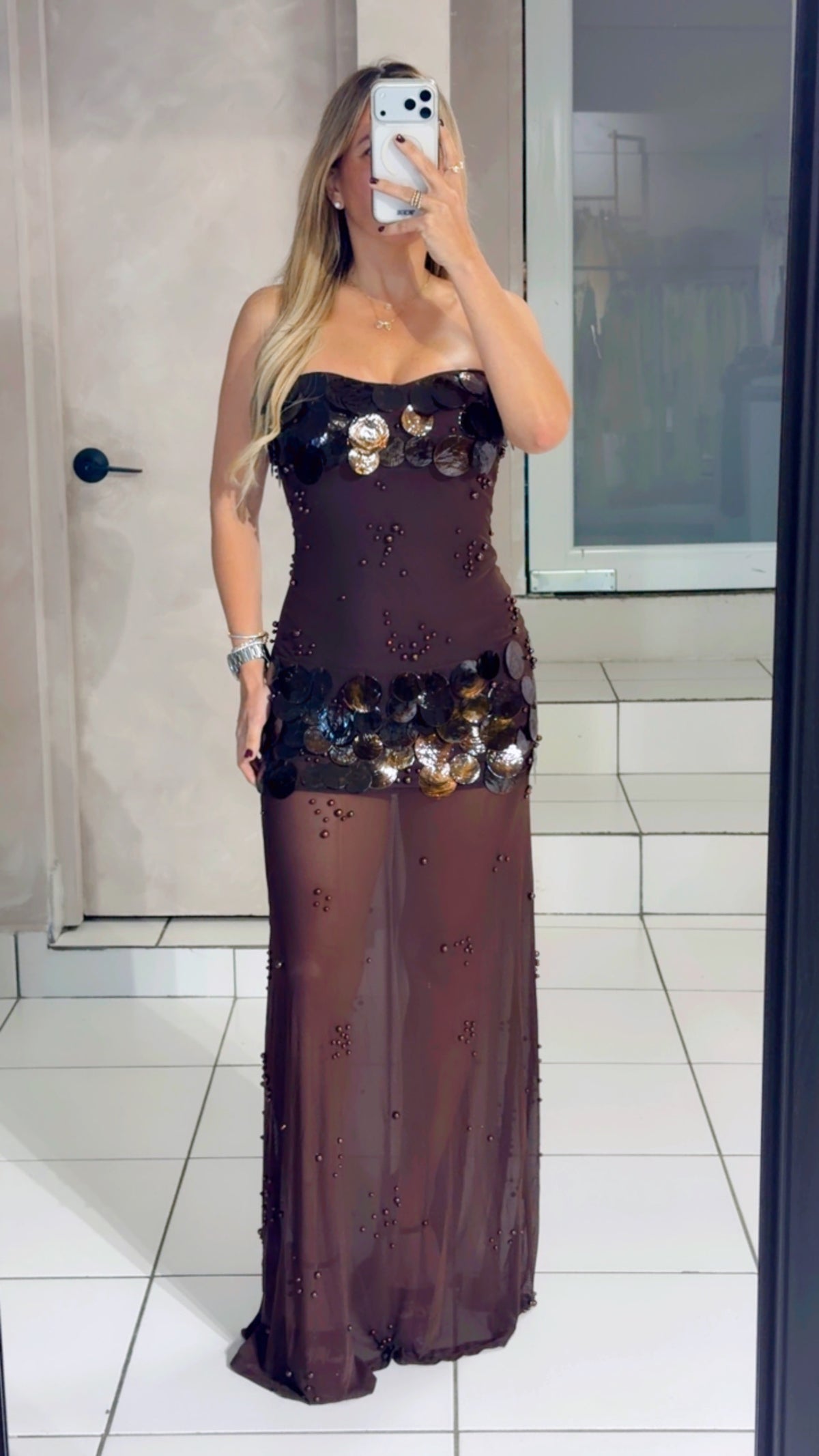 Brown dress