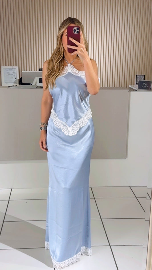 Bethzaida Satin Maxi Dress