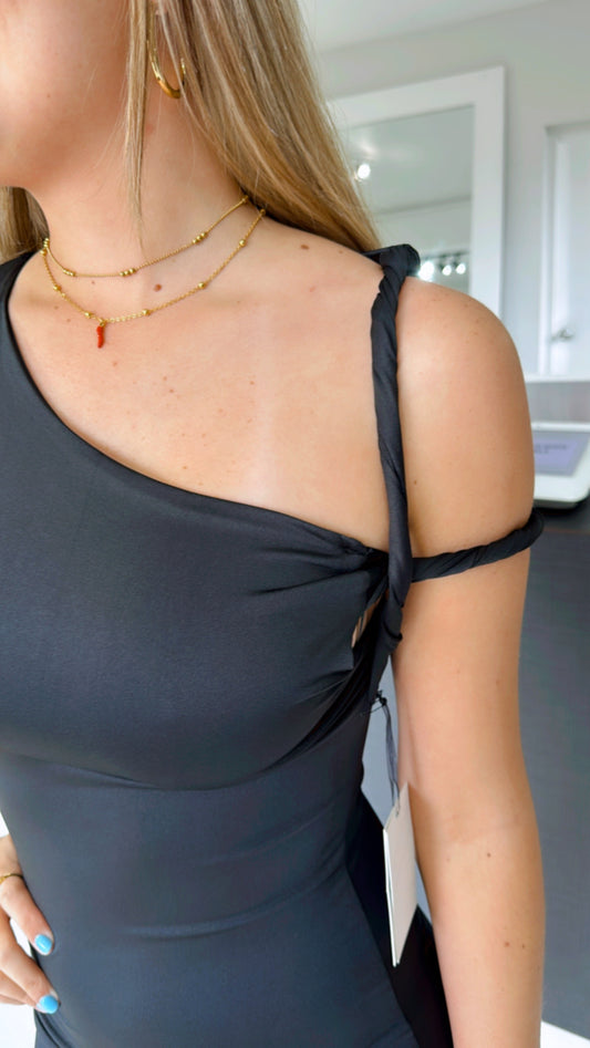 Skims black dress