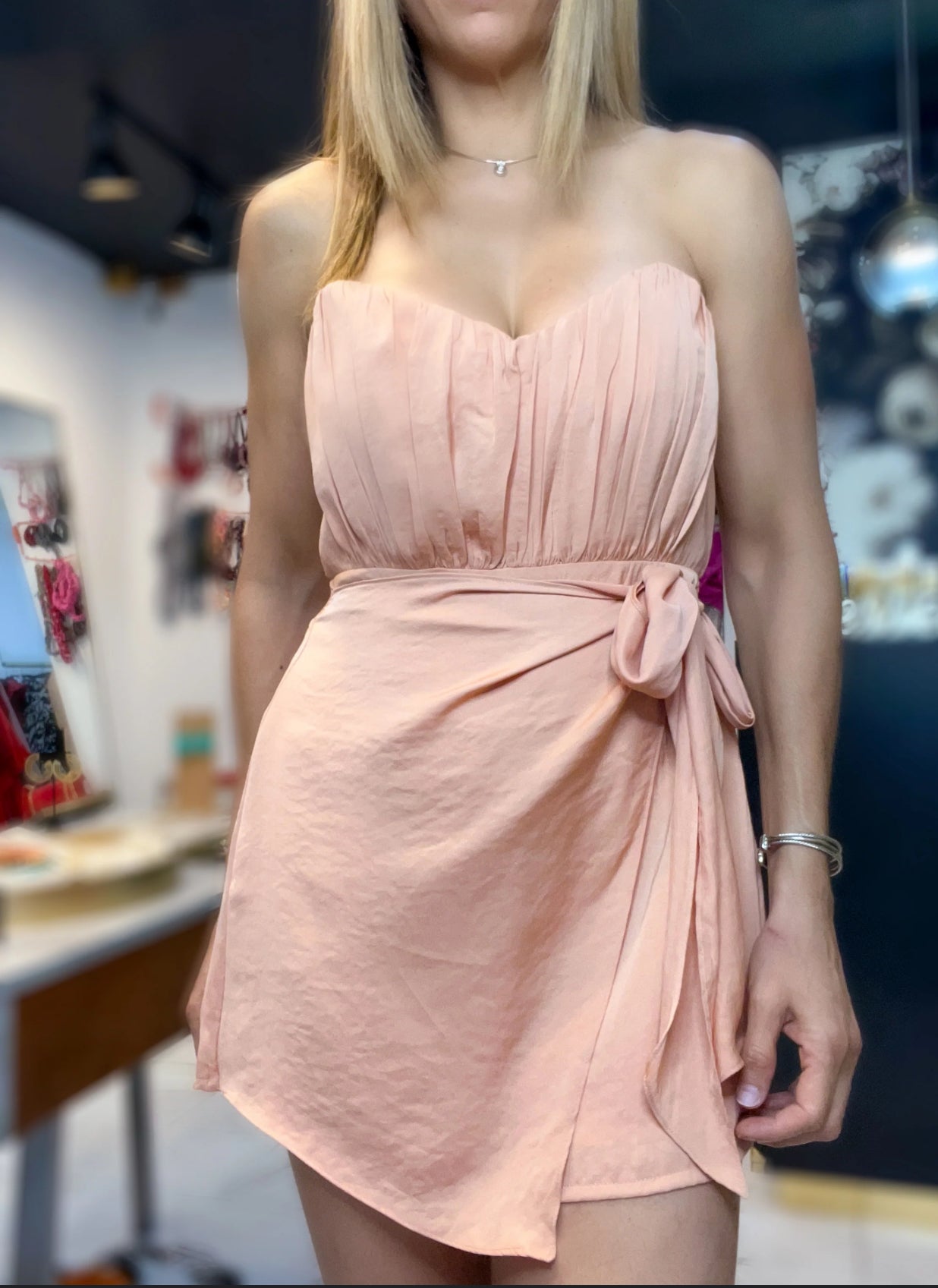 Peach romper