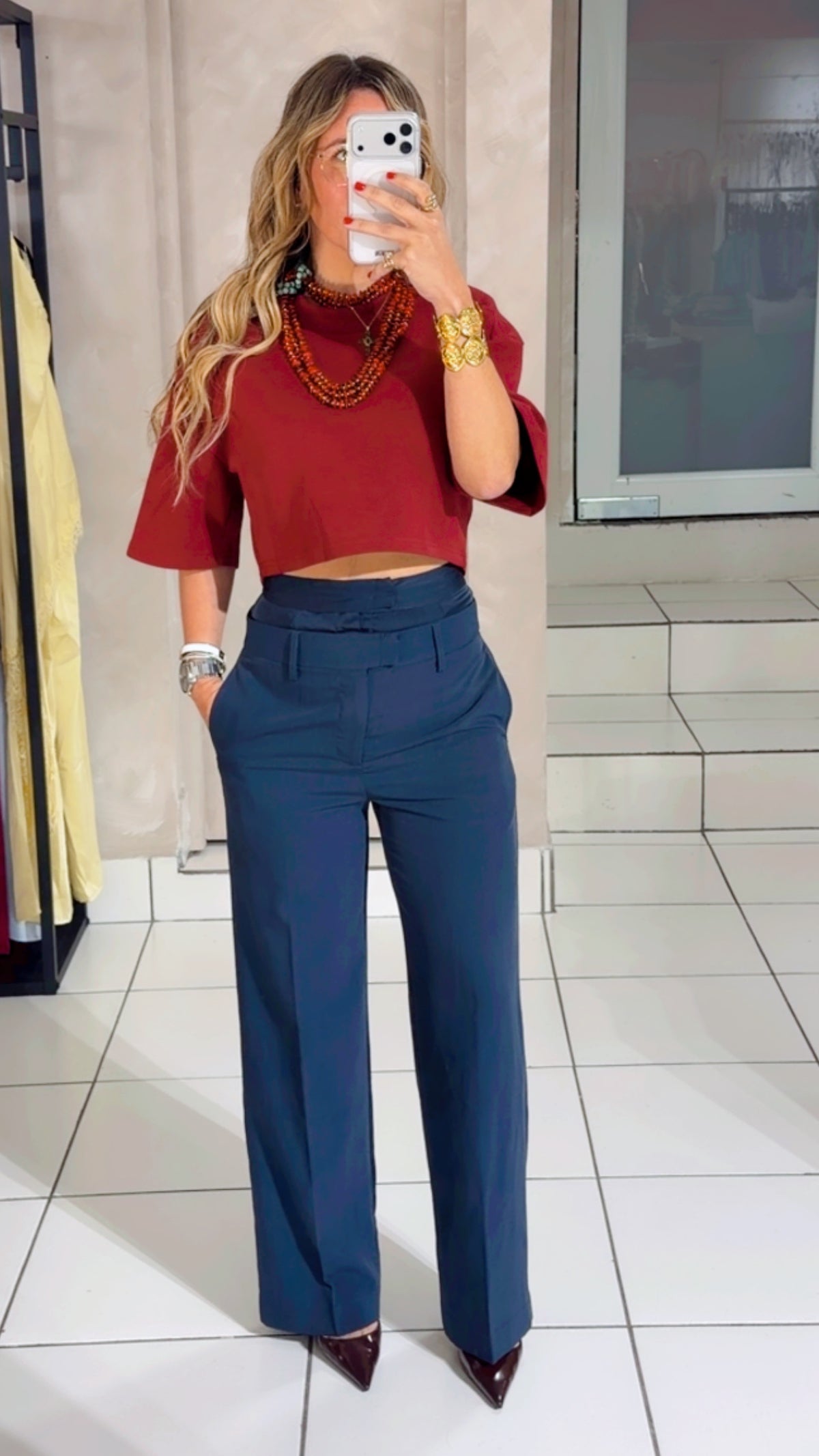 Navy trouser