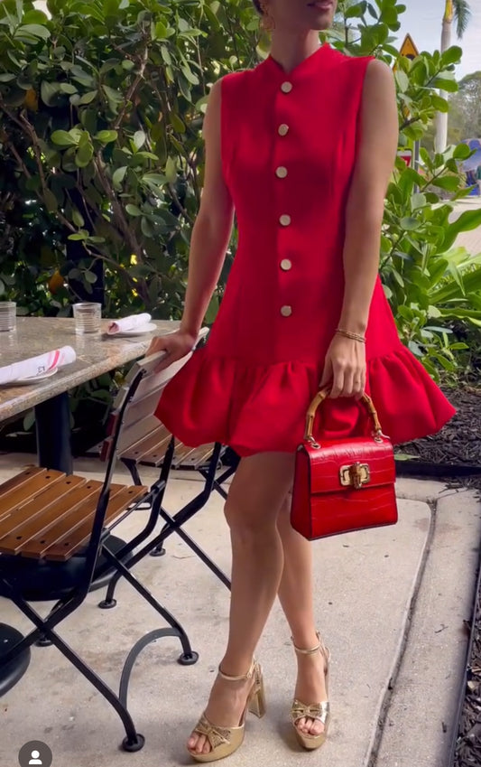 Isamar red dress
