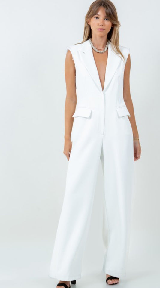 Kariana white jumpsuit