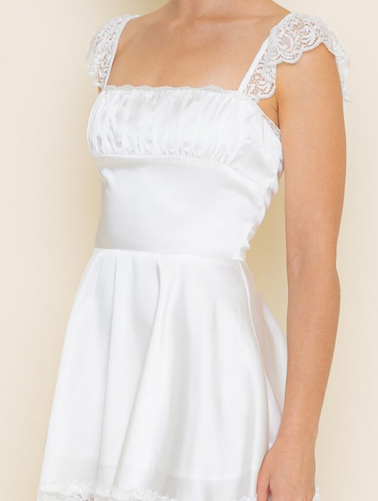 White pearl dress