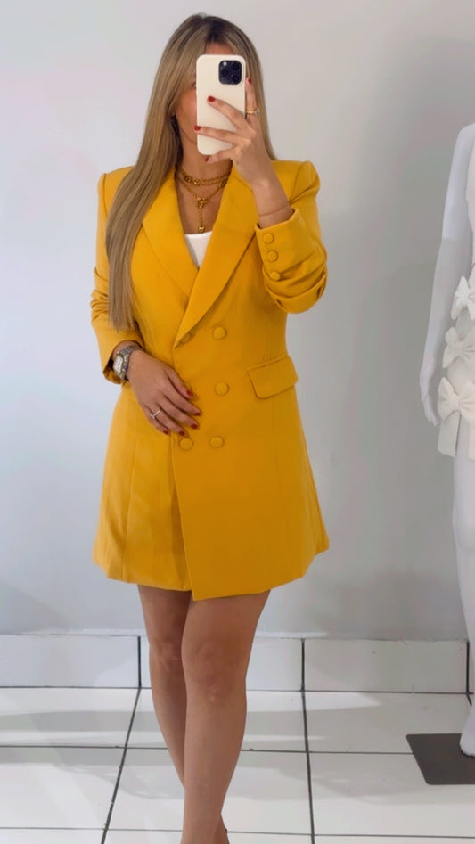 Mostaza vest dress