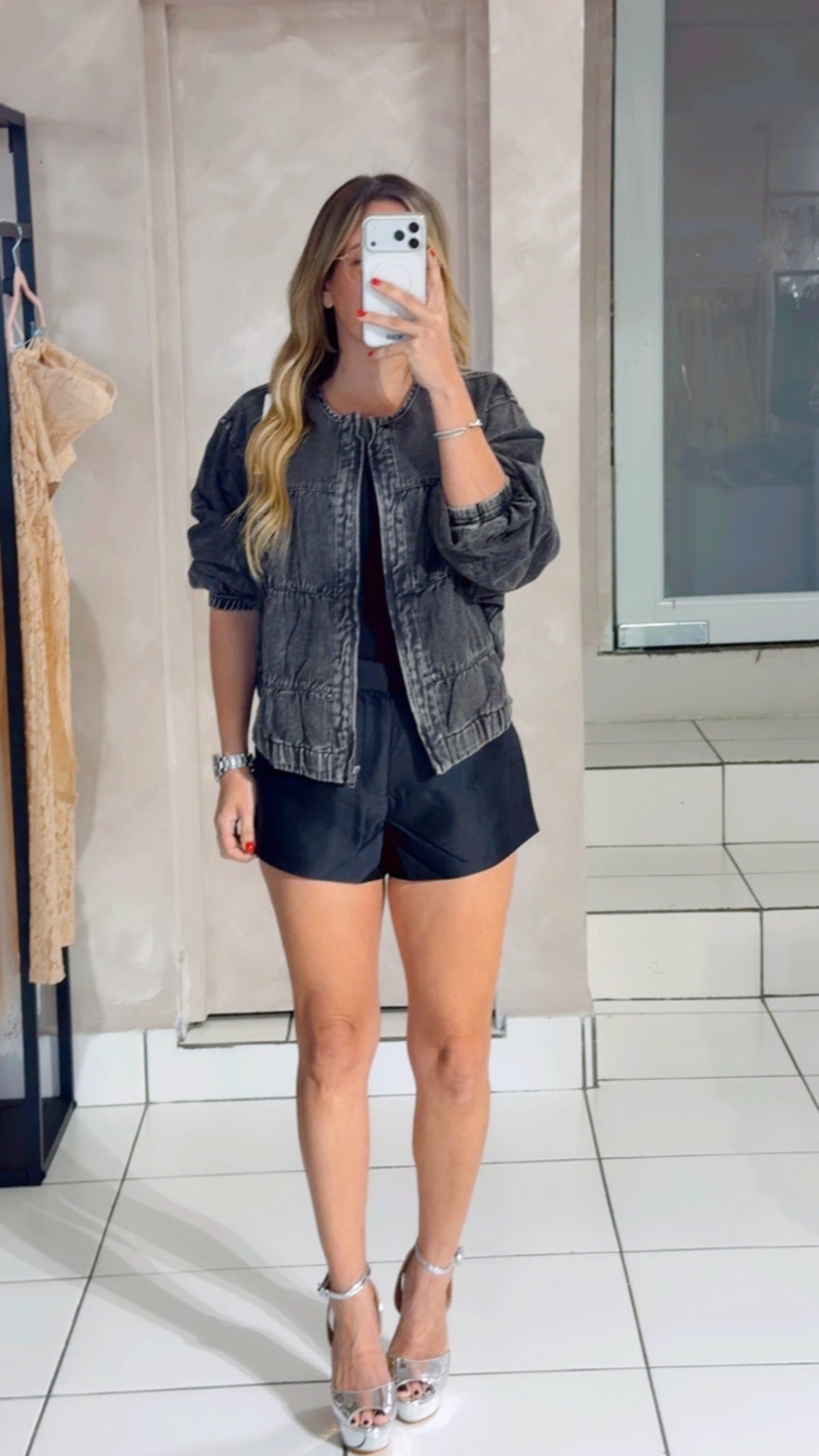 Denim black jacket
