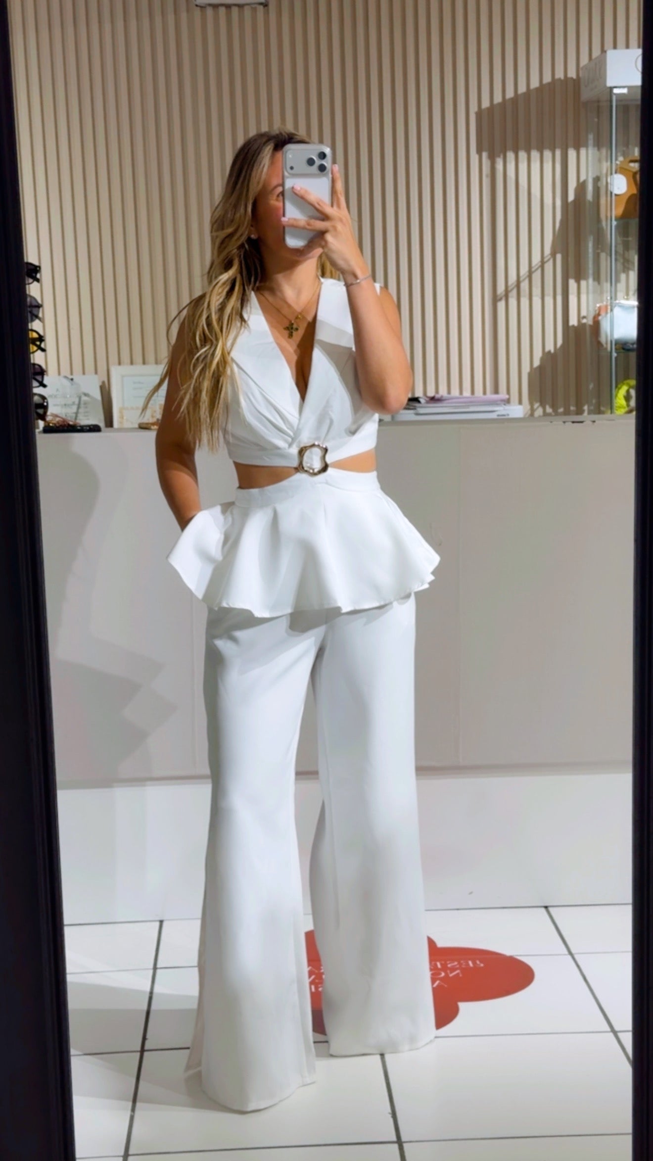White jumpsuit