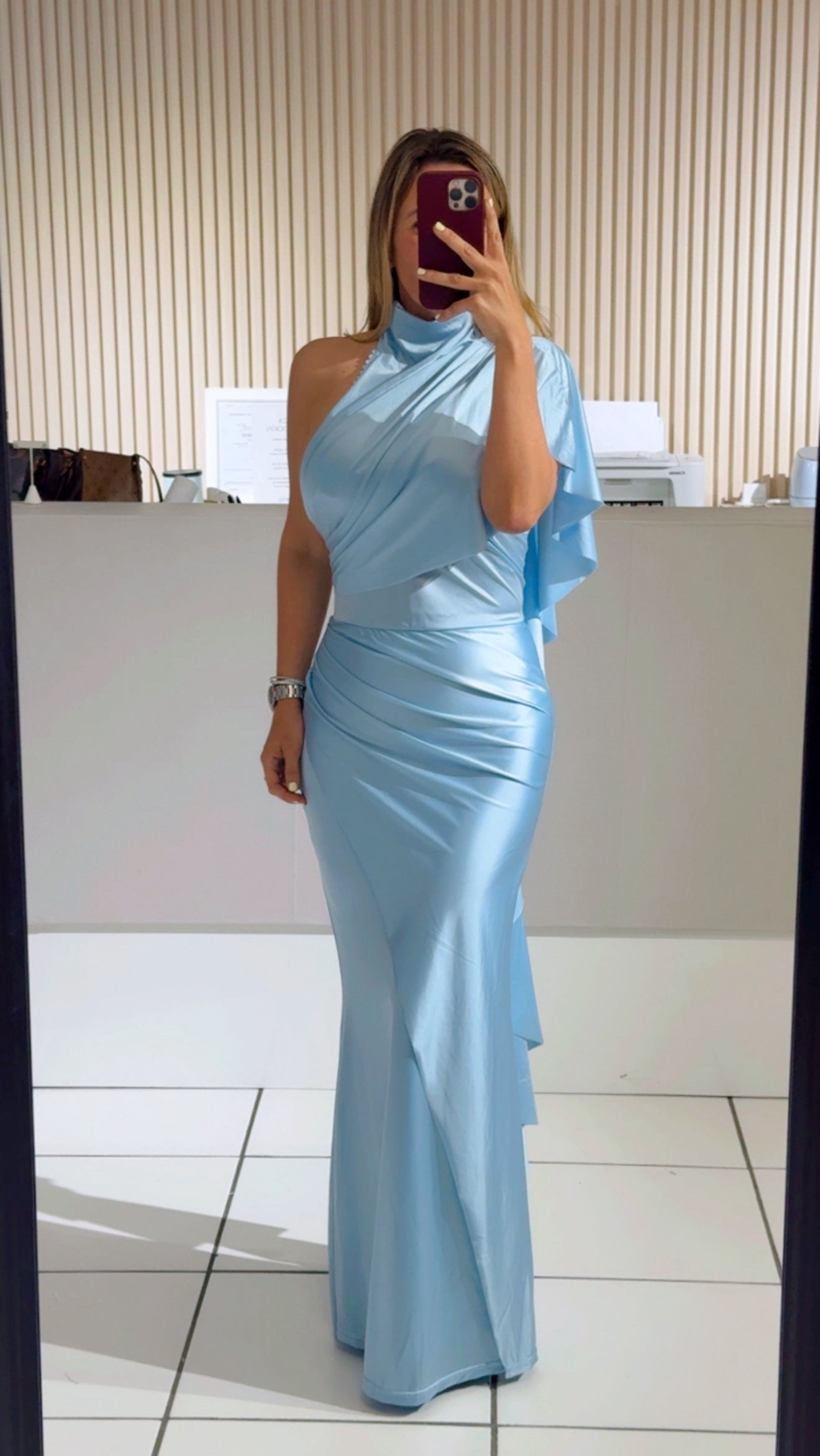 Perry satin dress