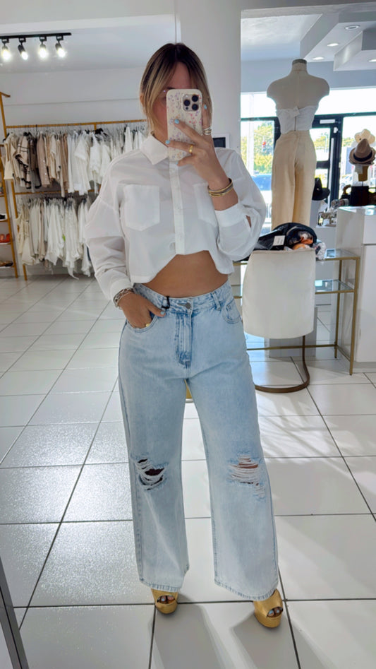 Light wash denim