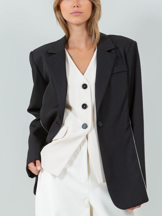 Vest blazer chic