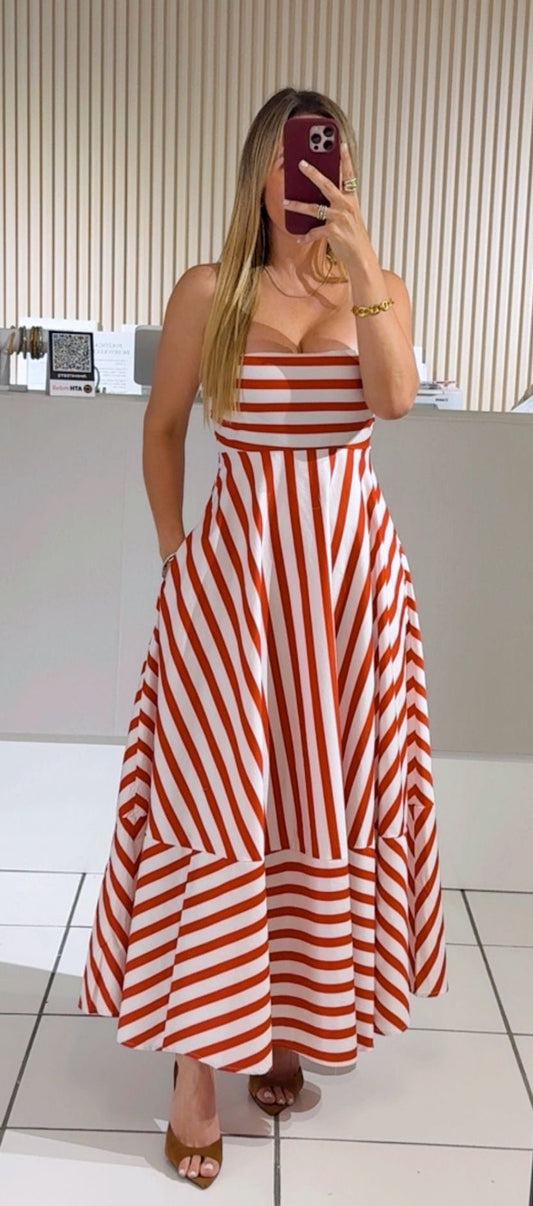 Printed Ankle Dress