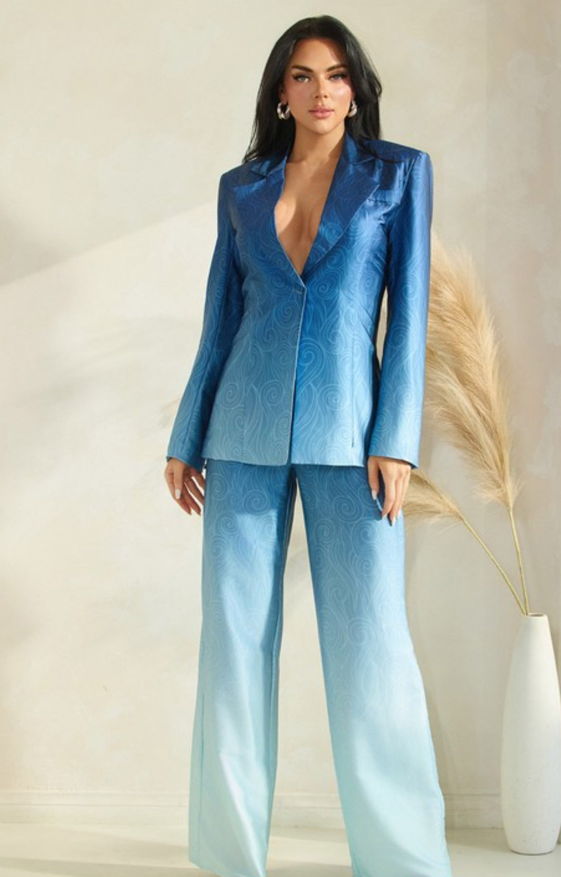Ombre jacket pant set