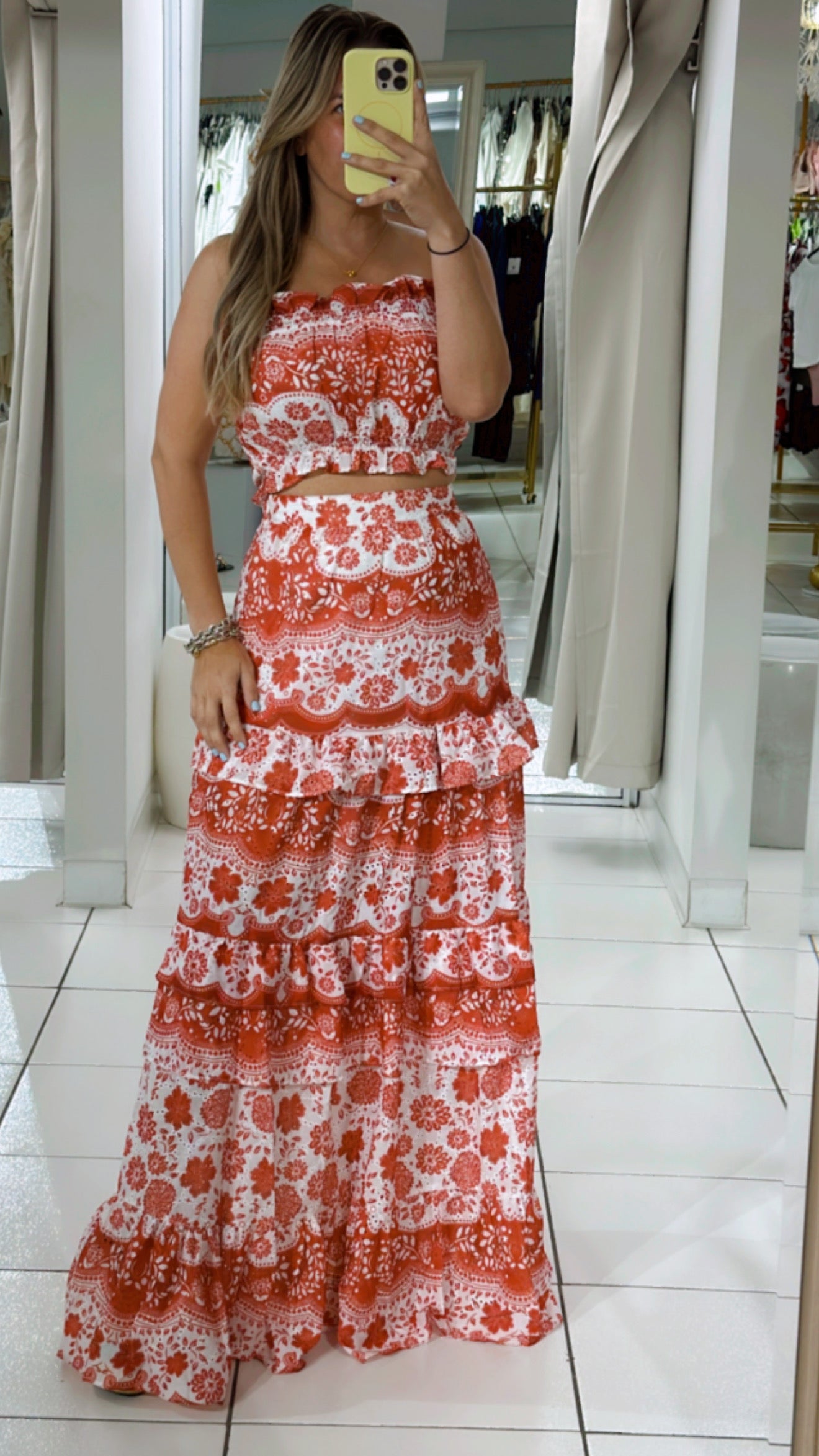 Guipur red set
